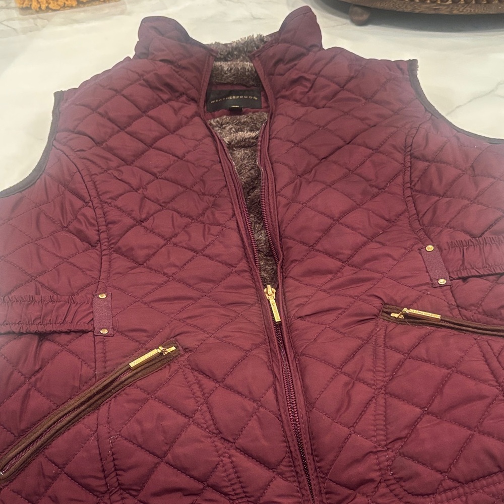 Weatherproof Maroon Quilted Vest
